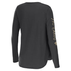 New Orleans Saints WEAR by Erin Andrews Women's Team Scoop Neck T-Shirt | NFL Online