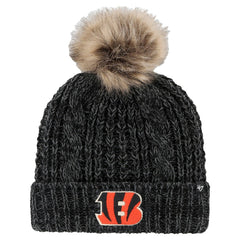 Cincinnati Bengals '47 Women's Meeko Cuffed Knit Hat with Pom | NFL Outlet