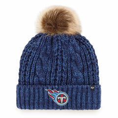 Tennessee Titans '47 Women's Meeko Cuffed Knit Hat with Pom | NFL Hot