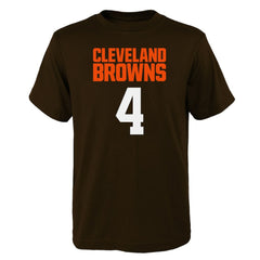Cleveland Browns Deshaun Watson  Youth Mainliner Player Name & Number T-Shirt | NFL Sale