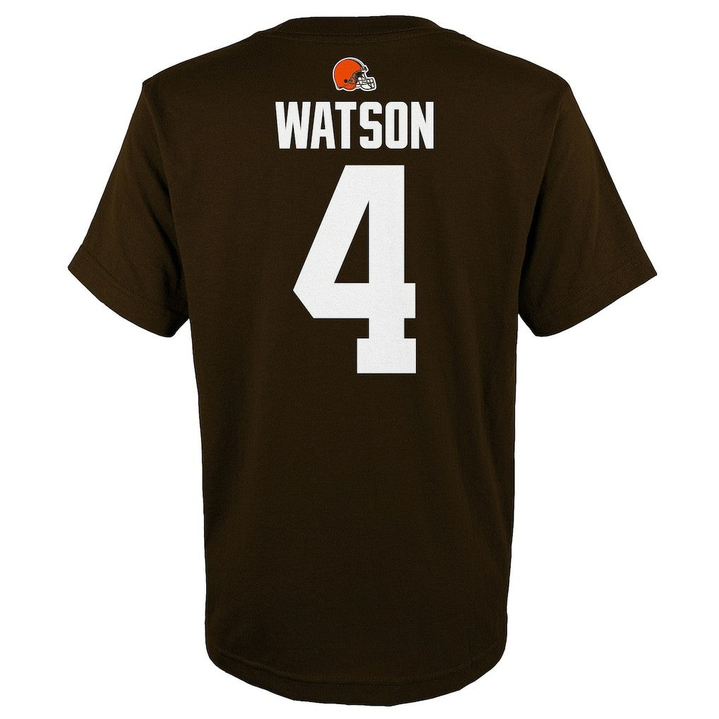 Cleveland Browns Deshaun Watson  Youth Mainliner Player Name & Number T-Shirt | NFL Sale