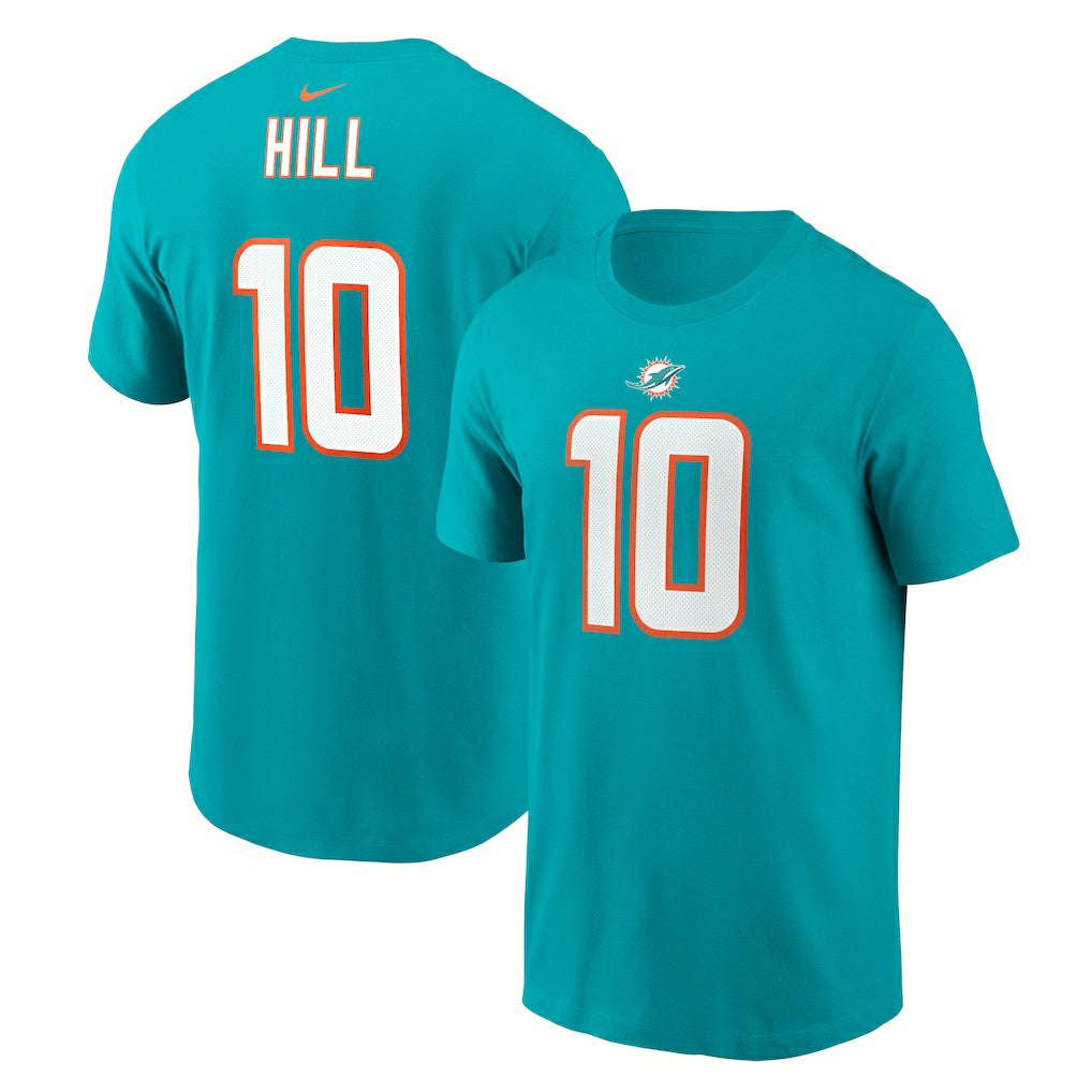 Miami Dolphins Tyreek Hill  Player Name & Number T-Shirt | NFL Outlet