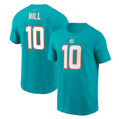 Miami Dolphins Tyreek Hill  Player Name & Number T-Shirt | NFL Outlet