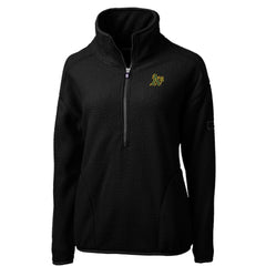 Athletics Cutter & Buck Women's Cascade Eco Sherpa Fleece Quarter-Zip Pullover Jacket - MLB Jackets