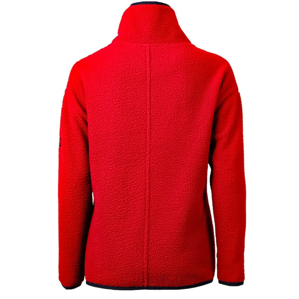 Boston Red Sox Cutter & Buck Women's Cascade Eco Sherpa Fleece Quarter-Zip Pullover Jacket - MLB Jackets