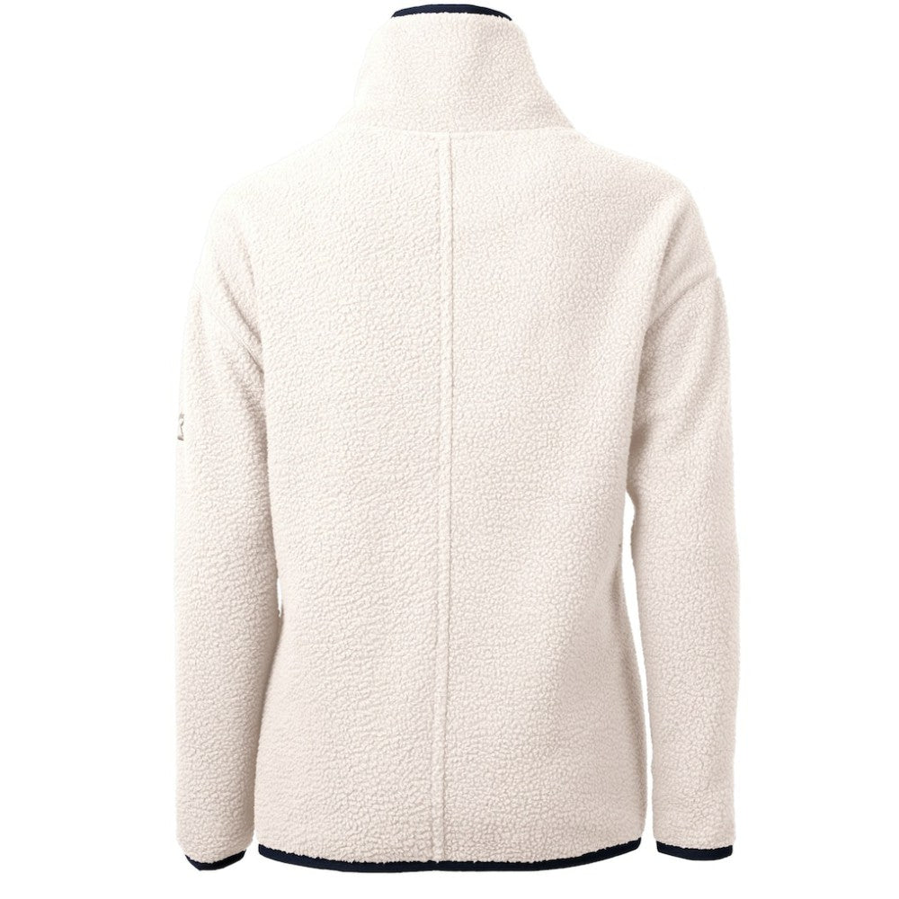 Boston Red Sox Cutter & Buck Women's Cascade Eco Sherpa Fleece Quarter-Zip Pullover Jacket - MLB Jackets