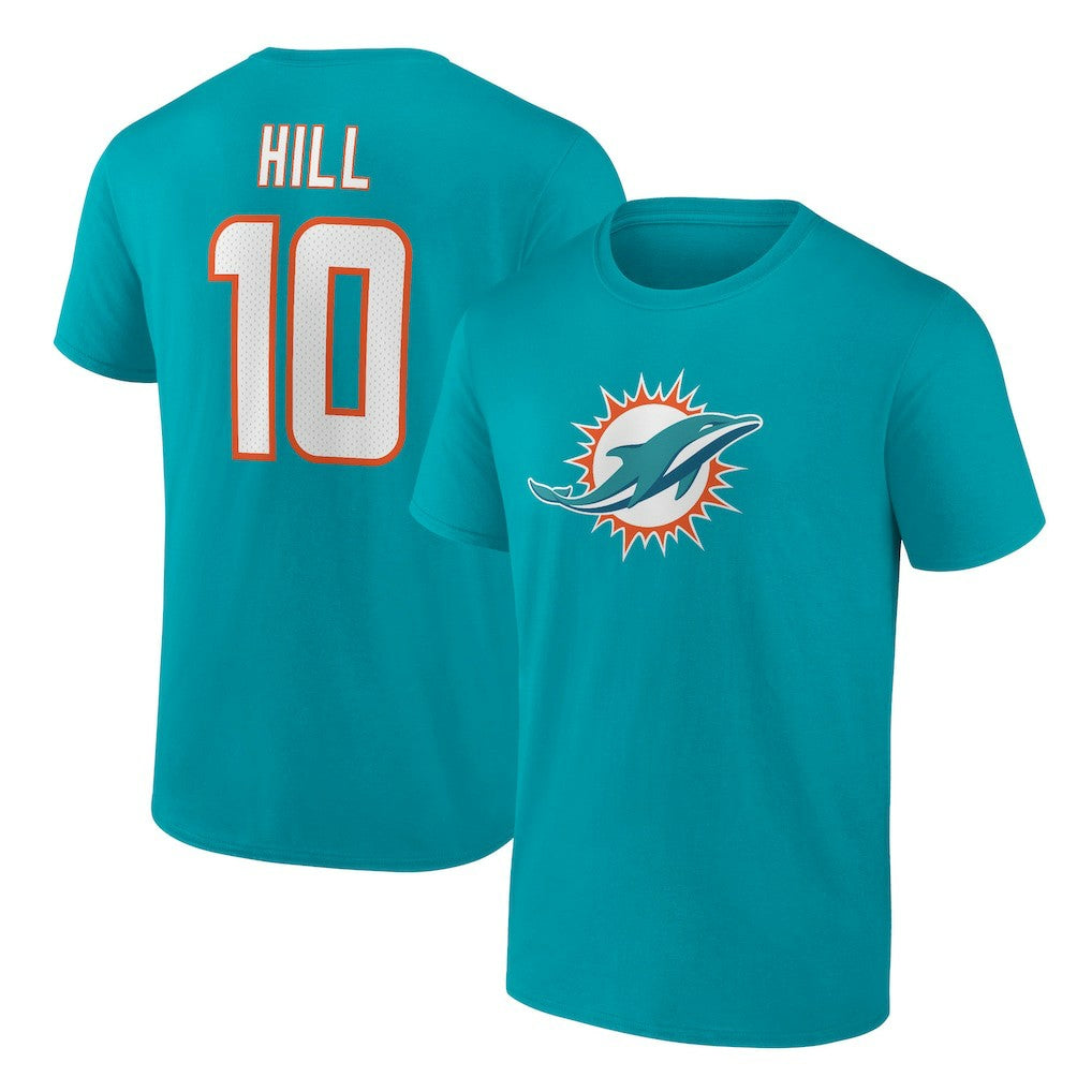 Miami Dolphins Tyreek Hill  Player Icon Name & Number T-Shirt | NFL US