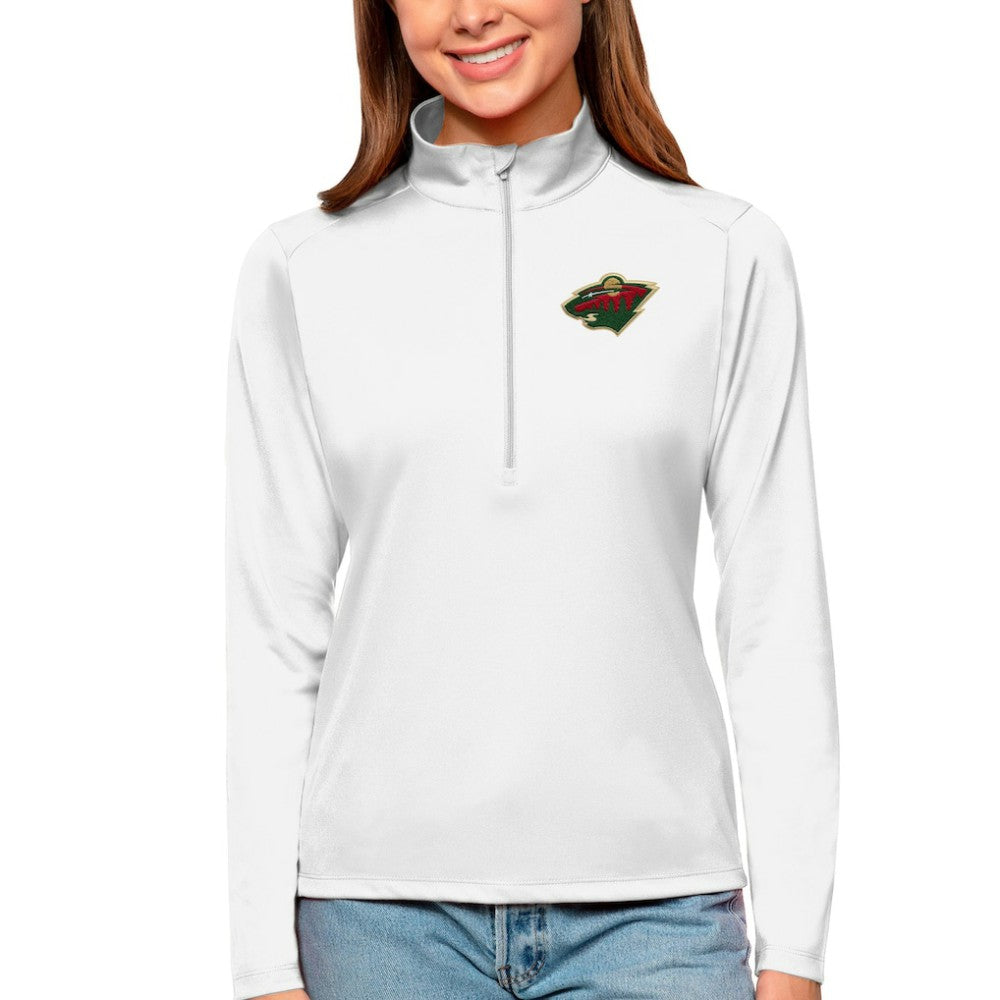 Minnesota Wild Antigua Women's Tribute Quarter-Zip Pullover Top -  NHL Pullover