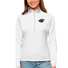 Minnesota Wild Antigua Women's Tribute Quarter-Zip Pullover Top -  NHL Pullover