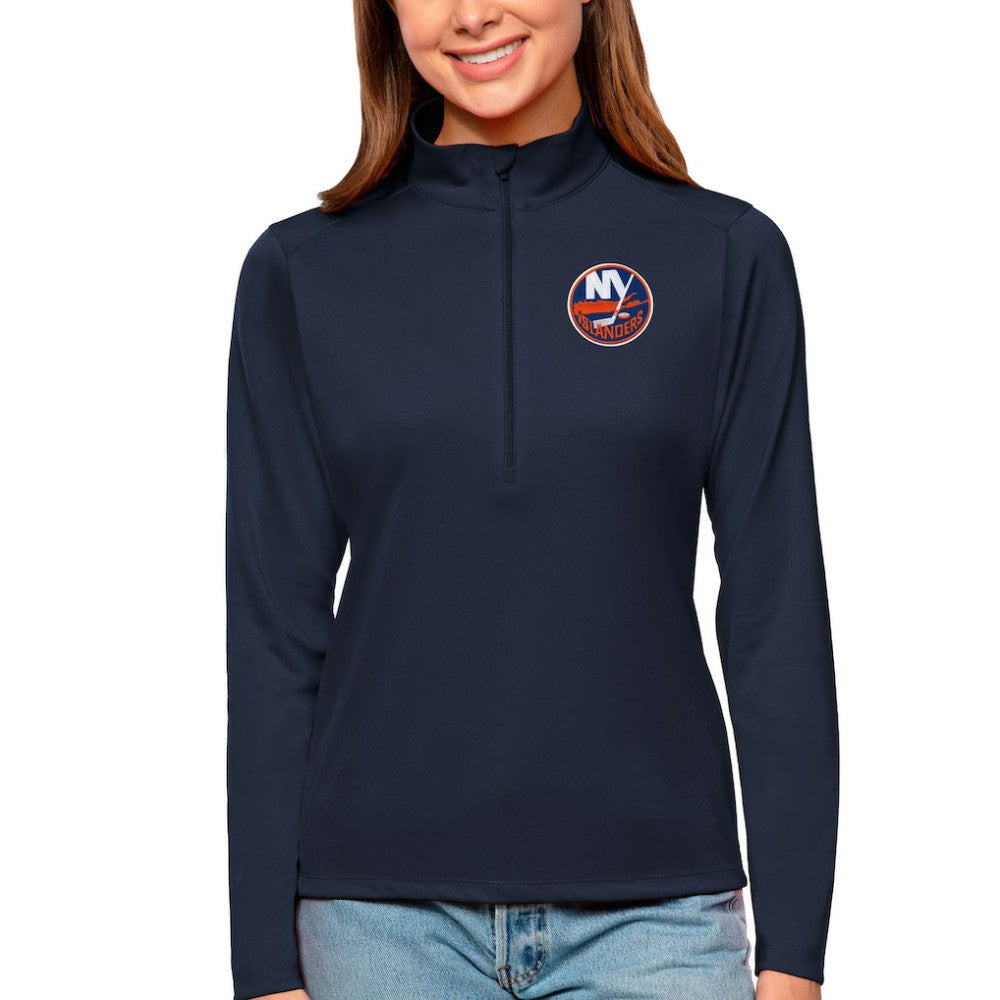 New York Islanders Antigua Women's Tribute Quarter-Zip Pullover Top -  NHL Pullover