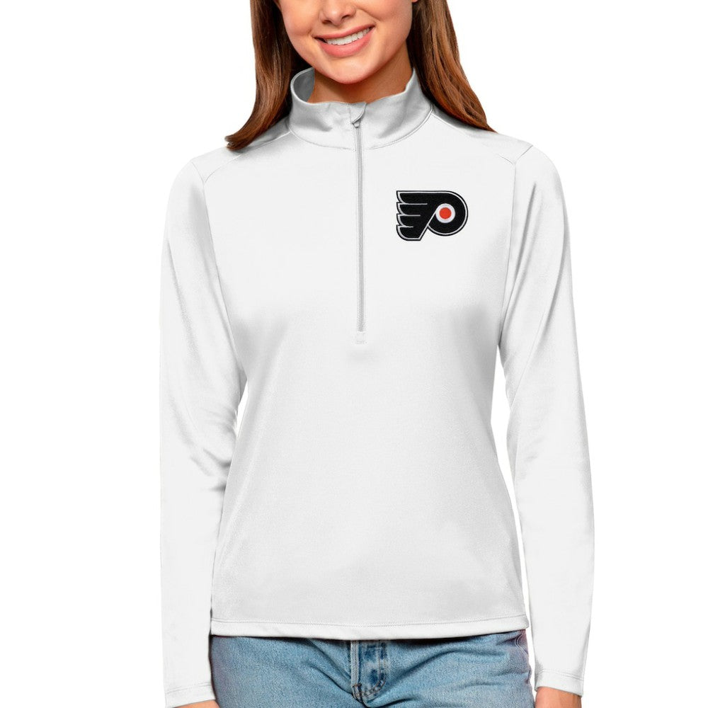 Philadelphia Flyers Antigua Women's Tribute Quarter-Zip Pullover Top -  NHL Pullover
