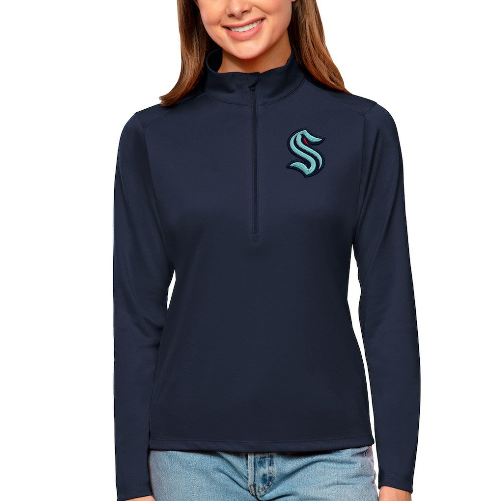 Seattle Kraken Antigua Women's Tribute Quarter-Zip Pullover Top -  NHL Pullover