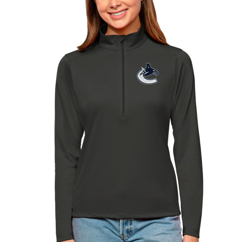 Vancouver Canucks Antigua Women's Tribute Quarter-Zip Pullover Top -  NHL Pullover