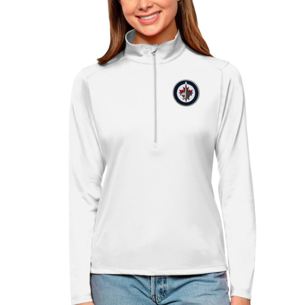 Winnipeg Jets Antigua Women's Tribute Quarter-Zip Pullover Top -  NHL Pullover