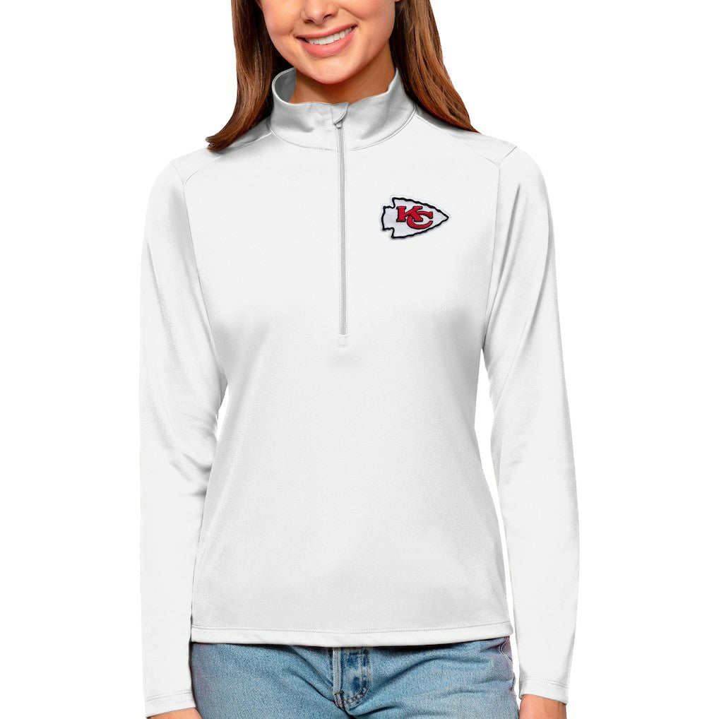 Kansas City Chiefs Antigua Women's Tribute Half-Zip Top | NFL Hot