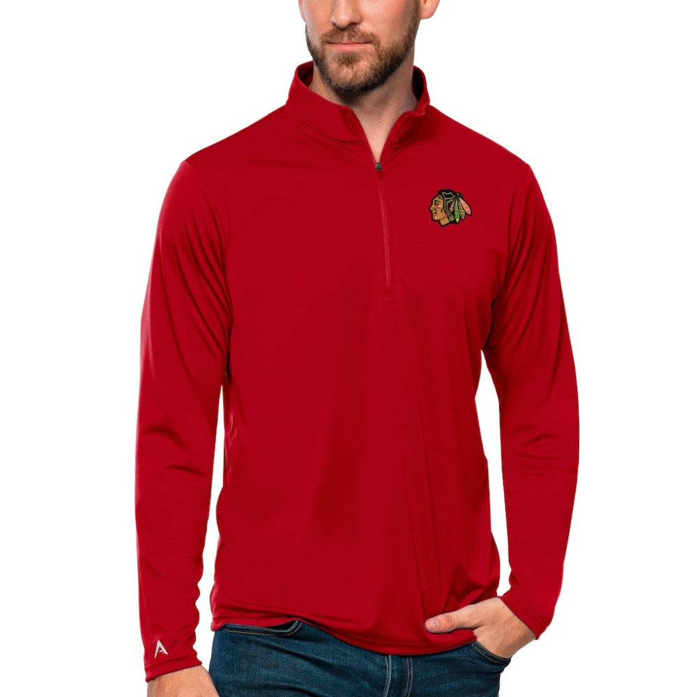 Chicago Blackhawks Antigua Tribute Quarter-Zip Pullover Top -  NHL Pullover