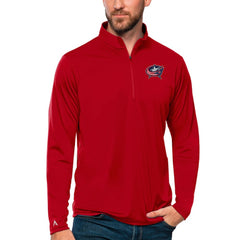Columbus Blue Jackets Antigua Tribute Quarter-Zip Pullover Top -  NHL Pullover