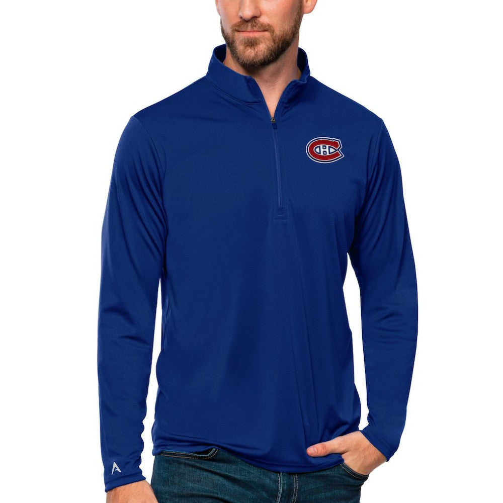 Montreal Canadiens Antigua Tribute Quarter-Zip Pullover Top -  NHL Pullover