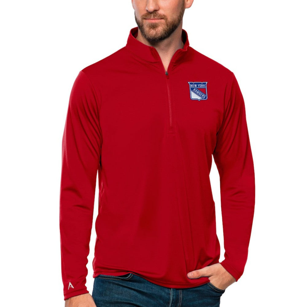 New York Rangers Antigua Tribute Quarter-Zip Pullover Top -  NHL Pullover