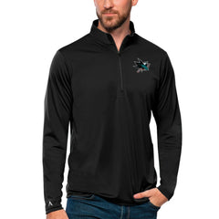 San Jose Sharks Antigua Tribute Quarter-Zip Pullover Top -  NHL Pullover