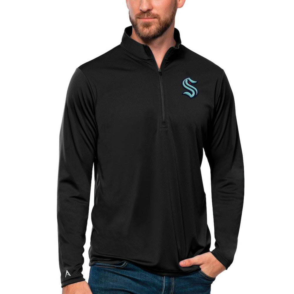 Seattle Kraken Antigua Tribute Quarter-Zip Pullover Top -  NHL Pullover