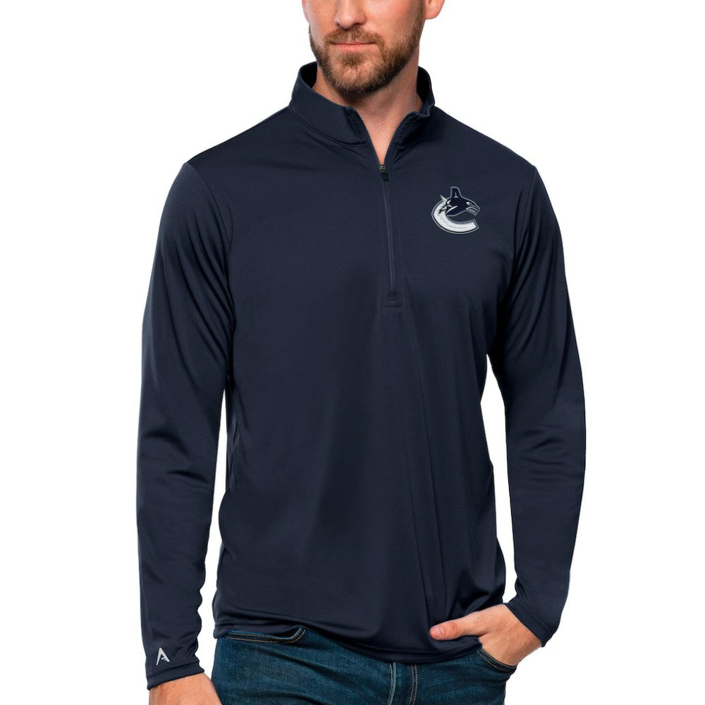 Vancouver Canucks Antigua Tribute Quarter-Zip Pullover Top -  NHL Pullover