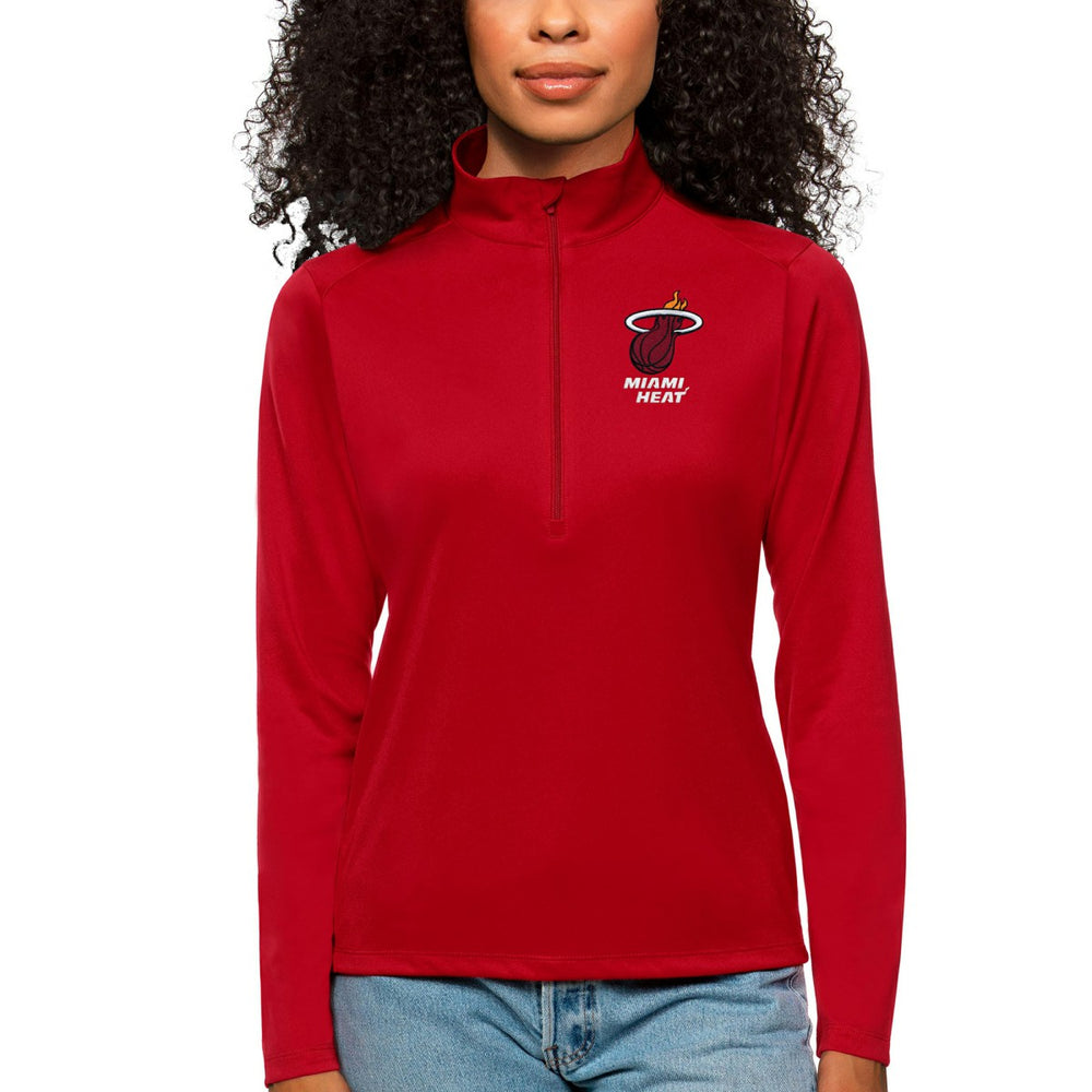 Cardinal Miami Heat Antigua Women's Tribute Half-Zip Top | NBA