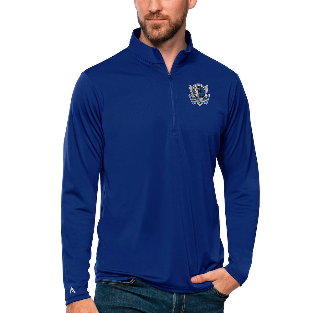 Blue Dallas Mavericks Antigua Tribute Quarter-Zip Pullover Top sale | NBA