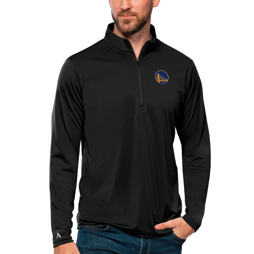 Black Golden State Warriors Antigua Tribute Quarter-Zip Pullover Top sale | NBA