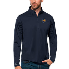 Navy Indiana Pacers Antigua Tribute Quarter-Zip Pullover Top | NBA