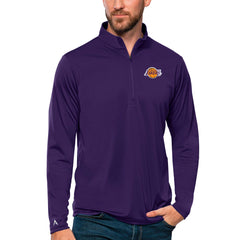 Purple Los Angeles Lakers Antigua Tribute Quarter-Zip Pullover Top | NBA