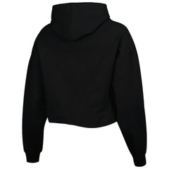 Black Chicago Bulls Lusso Women's Layla World Tour Cropped Pullover Hoodie sale | NBA