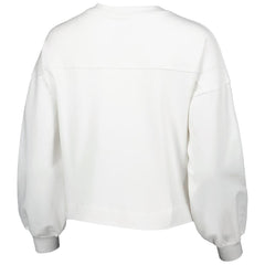 White Golden State Warriors Lusso Women's Lola Ball and Chain Pullover Sweatshirt sale | NBA