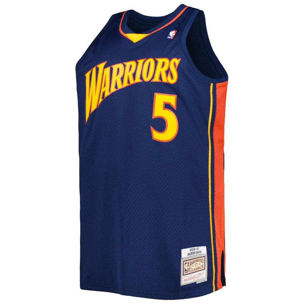 Navy Baron Davis Golden State Warriors Big & Tall Hardwood Classics 2006/07 Swingman Jersey sale | NBA