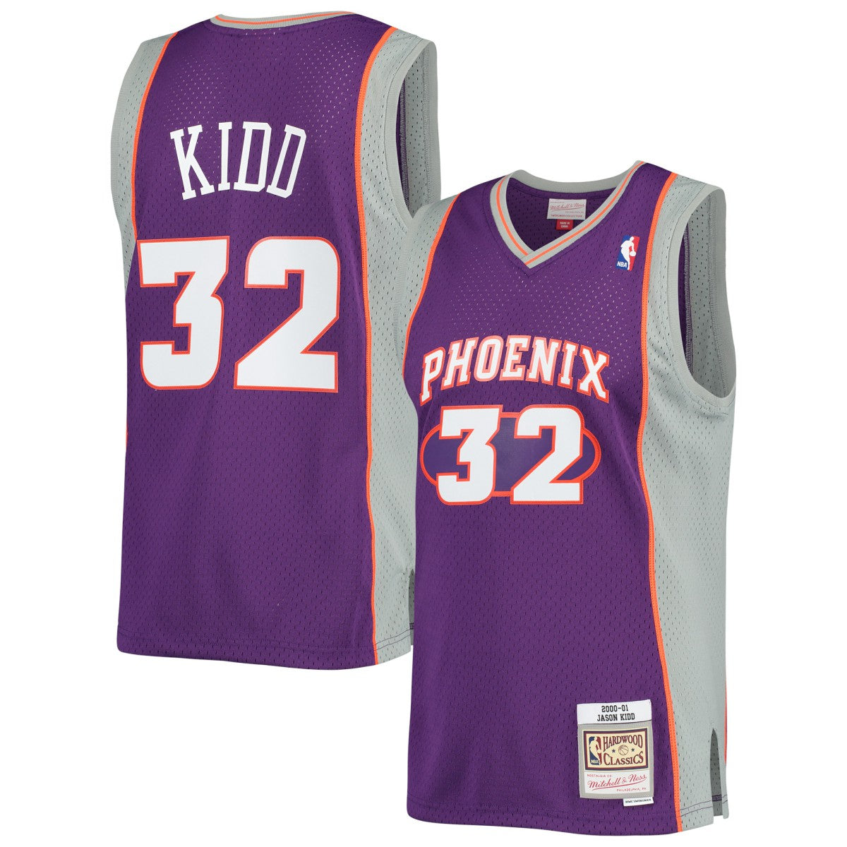 Purple Jason Kidd Phoenix Suns Big & Tall Hardwood Classics 2000/01 Swingman Jersey | NBA