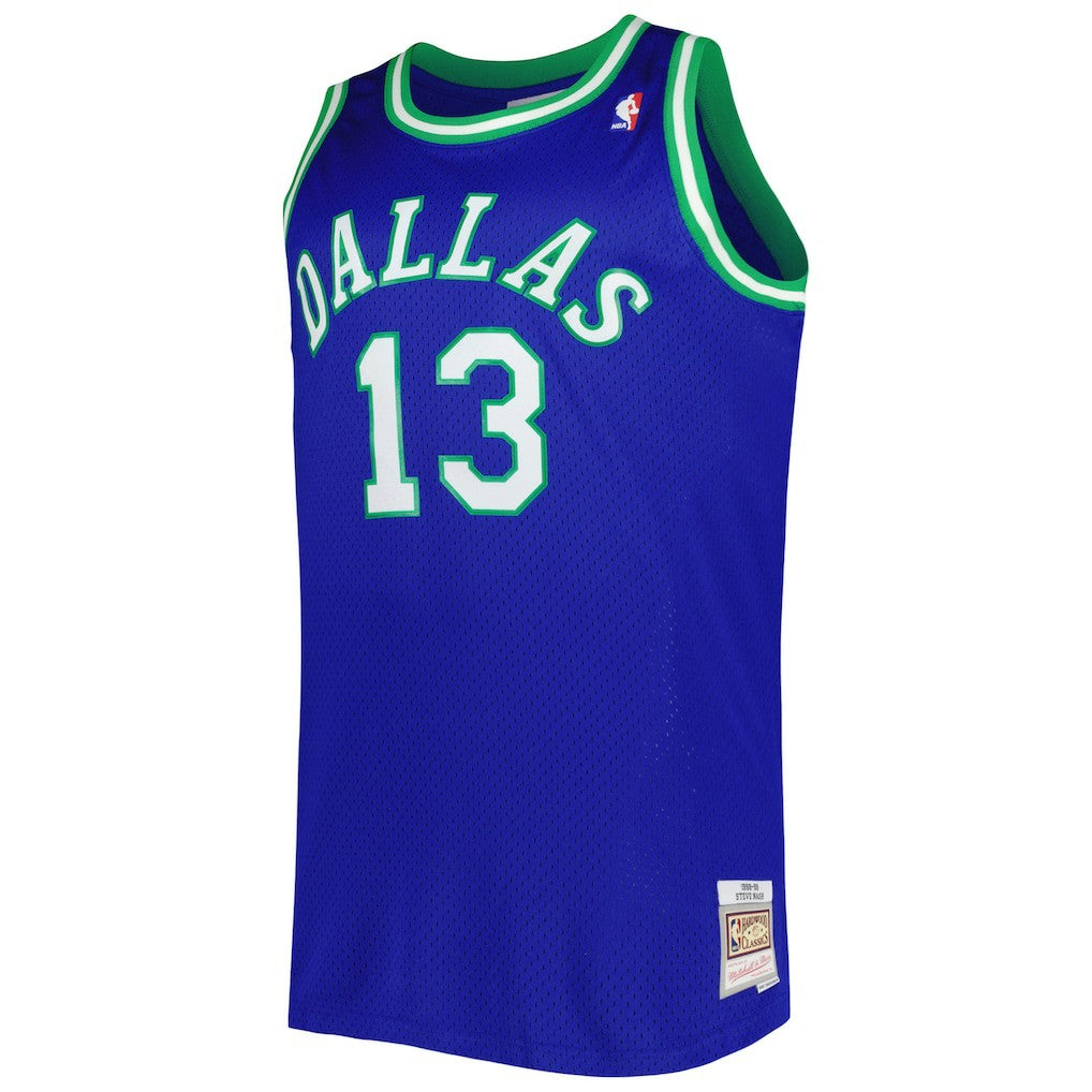 Blue Steve Nash Dallas Mavericks Big & Tall Hardwood Classics 1998/99 Swingman Jersey sale | NBA