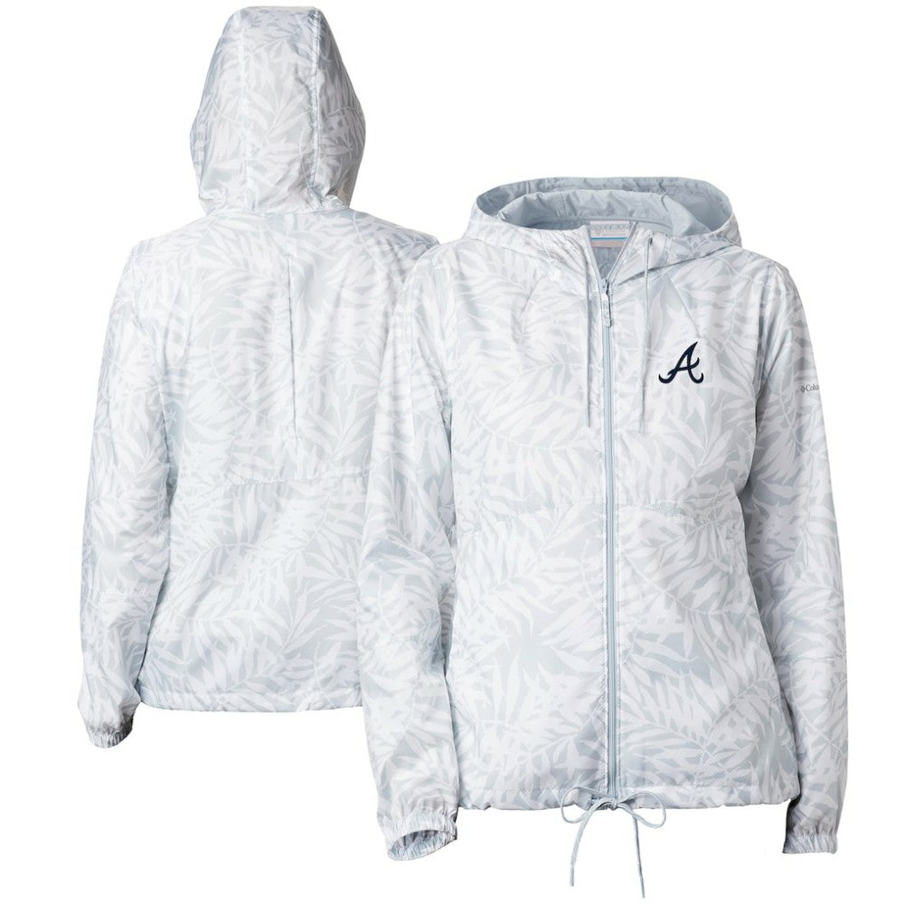 Atlanta Braves Columbia Women's Flash Forward Full-Zip Windbreaker Jacket - MLB Jackets