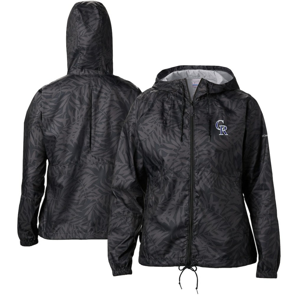 Colorado Rockies Columbia Women's Flash Forward Full-Zip Windbreaker Jacket - MLB Jackets