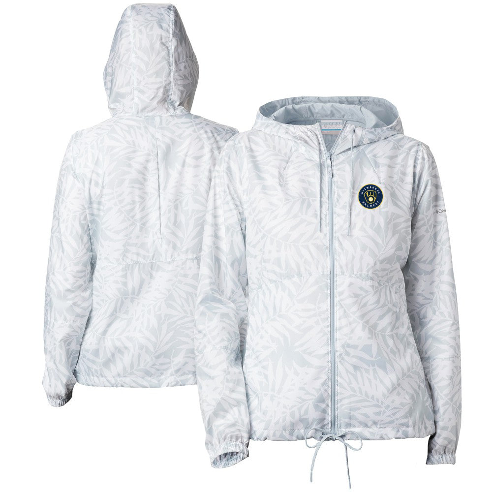 Milwaukee Brewers Columbia Women's Flash Forward Full-Zip Windbreaker Jacket - MLB Jackets