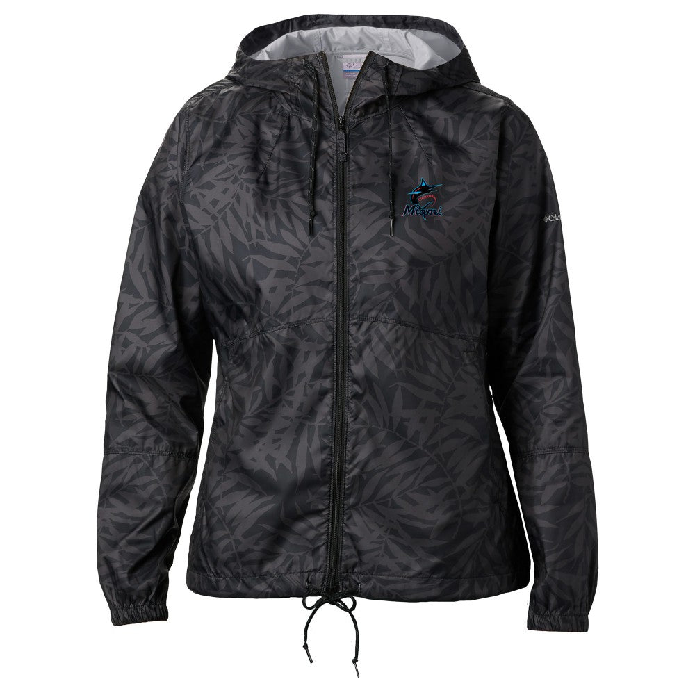 Miami Marlins Columbia Women's Flash Forward Full-Zip Windbreaker Jacket - MLB Jackets