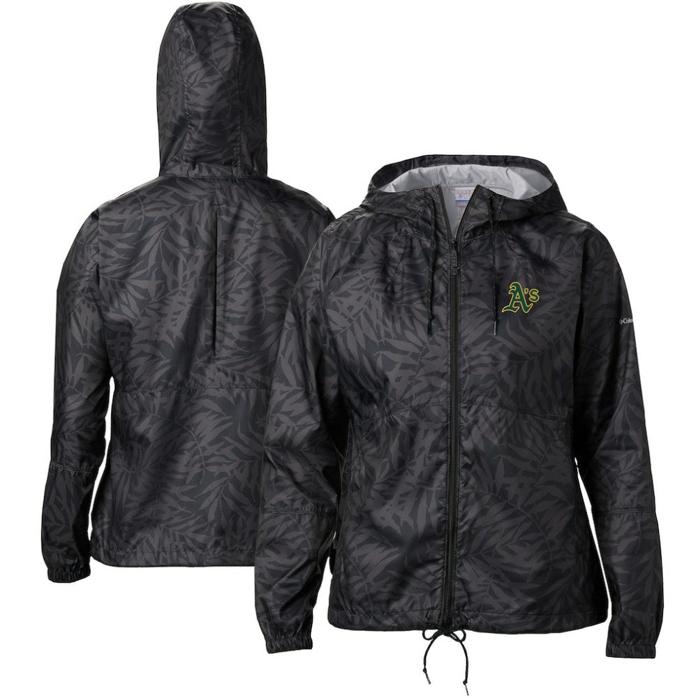 Athletics Columbia Women's Flash Forward Full-Zip Windbreaker Jacket - MLB Jackets