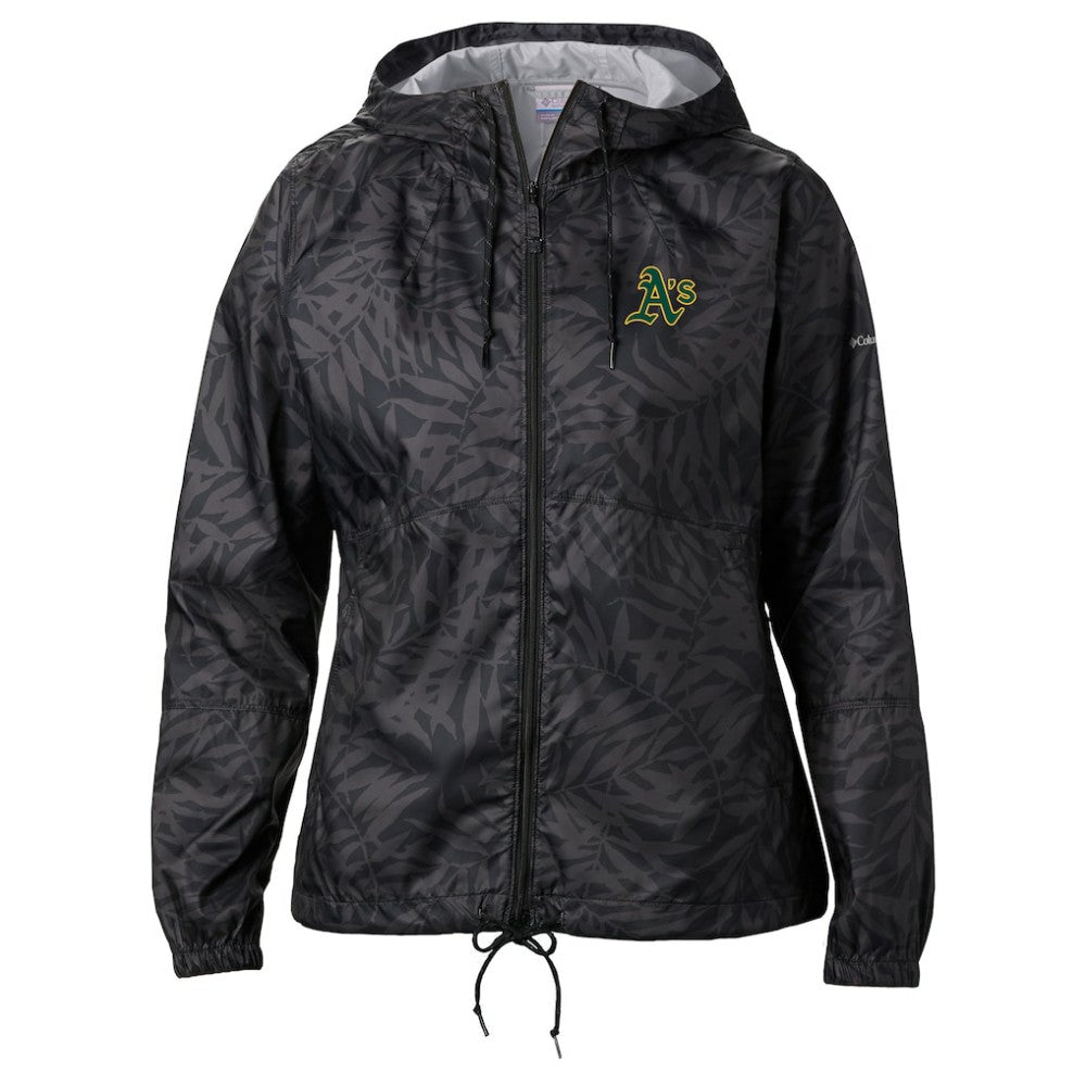 Athletics Columbia Women's Flash Forward Full-Zip Windbreaker Jacket - MLB Jackets