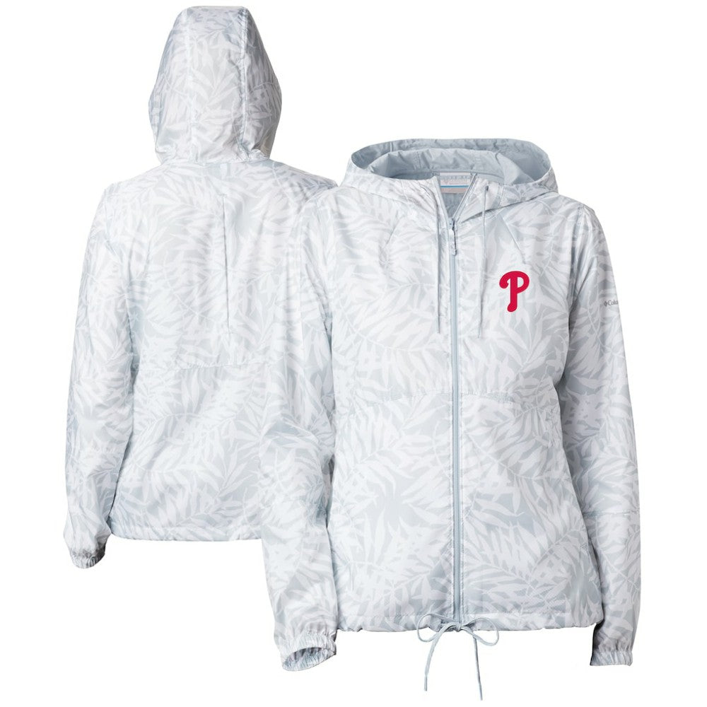 Philadelphia Phillies Columbia Women's Flash Forward Full-Zip Windbreaker Jacket - MLB Jackets
