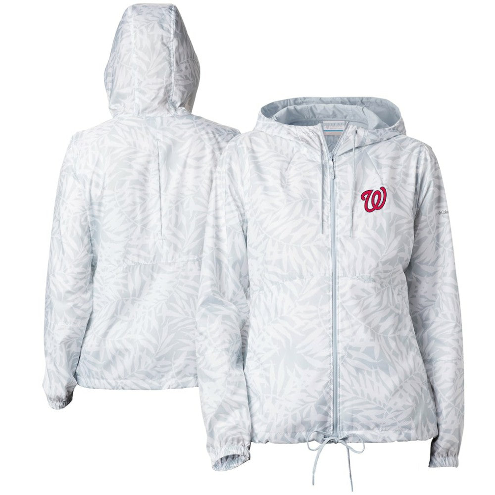 Washington Nationals Columbia Women's Flash Forward Full-Zip Windbreaker Jacket - MLB Jackets