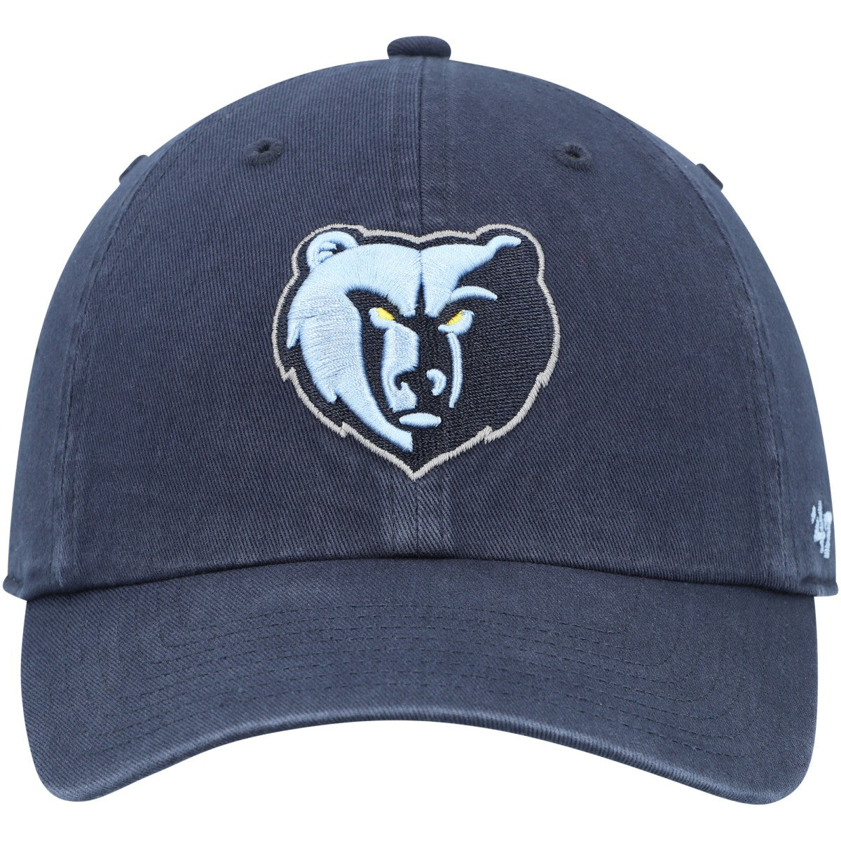 Navy Memphis Grizzlies '47 Core Logo Clean Up Adjustable Hat | NBA
