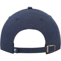 Navy Memphis Grizzlies '47 Core Logo Clean Up Adjustable Hat | NBA