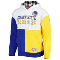 White/Royal Golden State Warriors Tommy Jeans Andrew Split Pullover Hoodie sale | NBA