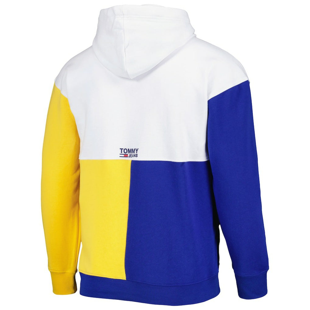 White/Royal Golden State Warriors Tommy Jeans Andrew Split Pullover Hoodie sale | NBA