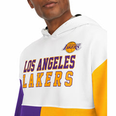 White/Purple Los Angeles Lakers Tommy Jeans Andrew Split Pullover Hoodie | NBA