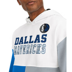 White/Royal Dallas Mavericks Tommy Jeans Andrew Split Pullover Hoodie sale | NBA